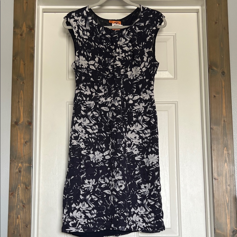Tory Burch Navy and White Floral Dress